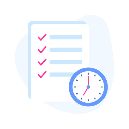 Check this amazing icon of daily planning in modern styleのイラスト素材