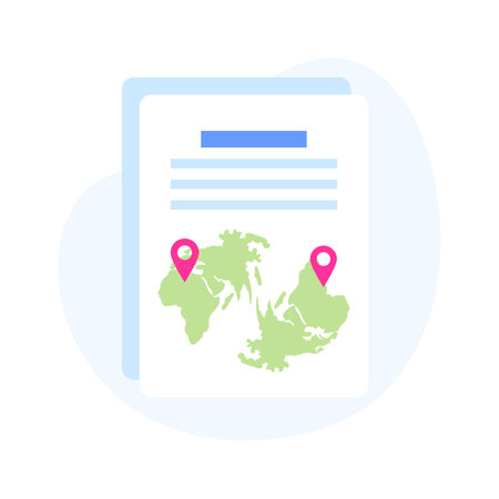 Get this amazing icon of maps file, location file vector designのイラスト素材