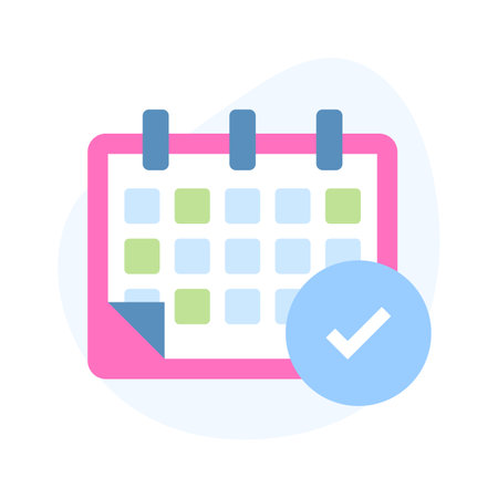 Well designed flat icon of calendar, premium quality vectorのイラスト素材