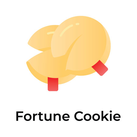 Fortune cookies vector design in modern style, editable iconのイラスト素材