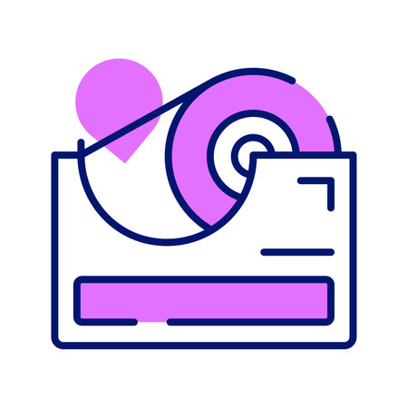 Check this amazing icon of tape dispenser in trendy styleのイラスト素材