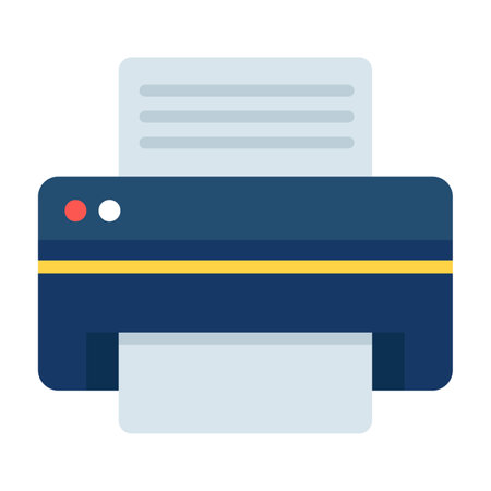 Printer flat vector design, modern icon of typographer in editable style