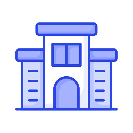 Check this carefully crafted icon of office building, hotel building, residential buildingのイラスト素材