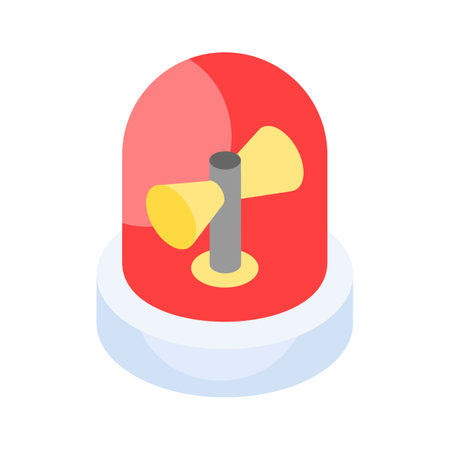 Premium icon of emergency siren, easy to use vectorのイラスト素材