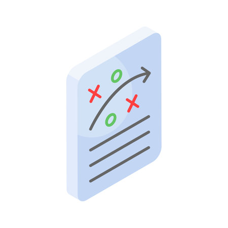 Unique icon of business strategic planning, editable vector of tactical planningのイラスト素材