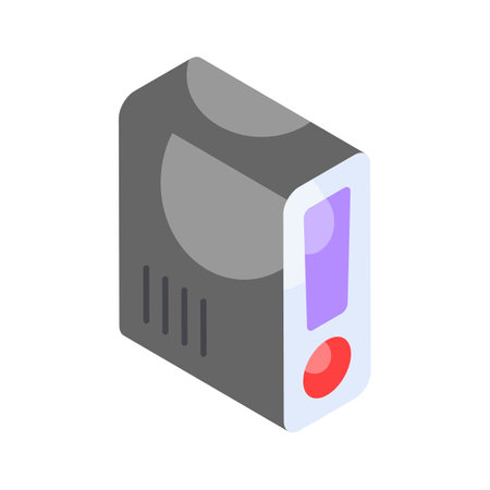 Get your hands on this carefully crafted icon of computer, tower cup in isometric designのイラスト素材