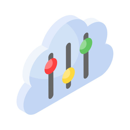 Have a look at this amazing icon of cloud setting, cloud adjustment, cloud preferencesのイラスト素材