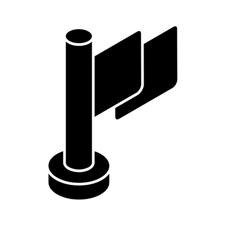 Grab this carefully designed icon of flag, success flag vector designのイラスト素材