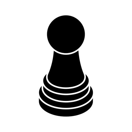 Get this beautifully designed icon of chess piece in trendy isometric styleのイラスト素材