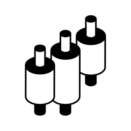 Have a look at this creatively designed isometric icon of candlestick chartのイラスト素材