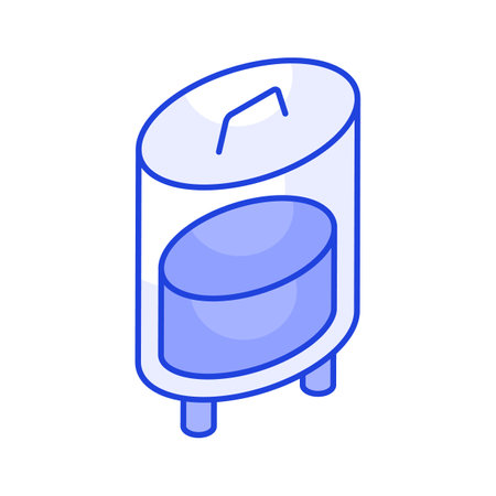 A beautiful icon of drip design in trendy isometric style, up for premium useのイラスト素材