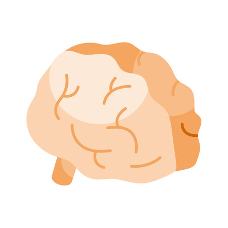 A unique design of human brain, editable isometric vector iconのイラスト素材