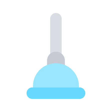 plunger icon, a Toilet equipment vector, editable vectorのイラスト素材
