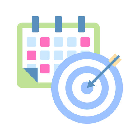 Grab this carefully crafted vector of target in trendy style, media advertisement icon designのイラスト素材