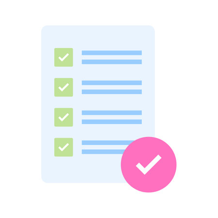 An icon of digital checklist in modern style, ready to use vectorsのイラスト素材
