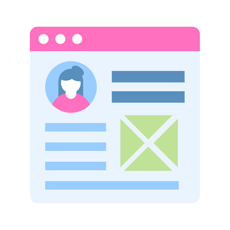 Have an eye on this creative icon of User Biodata, trendy conceptのイラスト素材