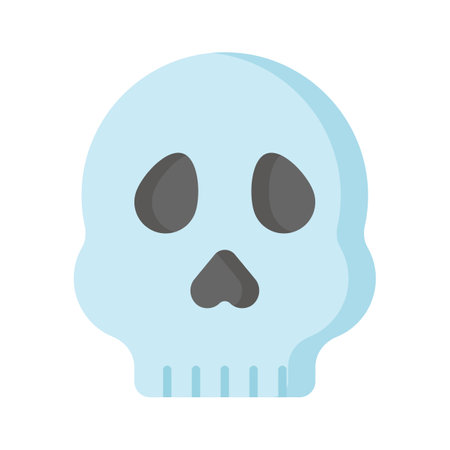 Skull vector design, spooky icon in modern styleのイラスト素材