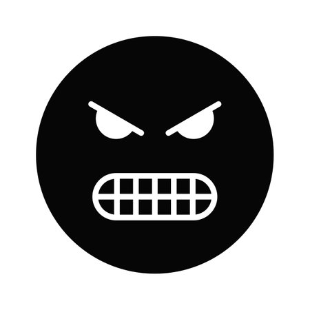 Hate emoji vector design in trendy style, ready to use iconのイラスト素材