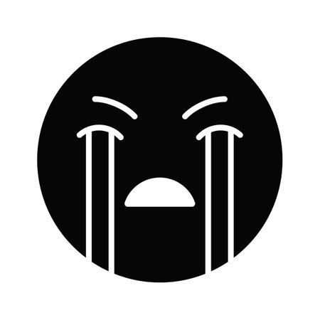 Get this amazing crying emoji vector design, customizable vectorのイラスト素材