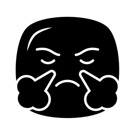 Have a look at this creative icon of frustrated emoji, trendy style vectorのイラスト素材