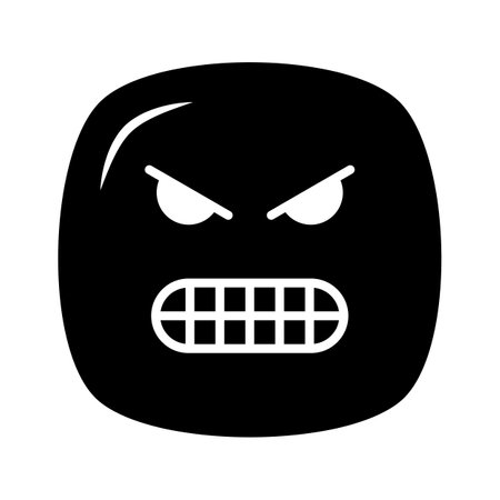 Hate emoji vector design in trendy style, ready to use iconのイラスト素材