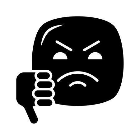 Check this amazing icon of dislike emoji, unique and creative vectorのイラスト素材