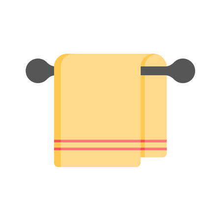 Editable flat icon of towel, body cleaning toolのイラスト素材