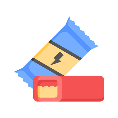 Energy bar vector design, energy candy icon, customizable designのイラスト素材