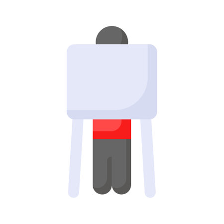 Voting booth vector design ready to use in websites and mobile appsのイラスト素材