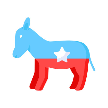American political party vector design, easy to use and downloadのイラスト素材