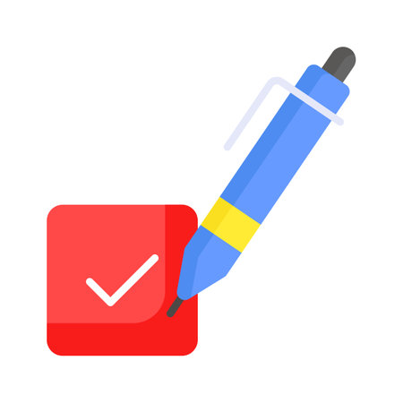 Have a look at creative icon of checkbox, elections checkbox vector designのイラスト素材