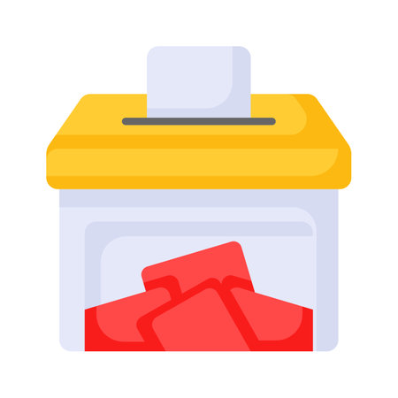 Download this premium icon of ballot box ready to use vectorのイラスト素材