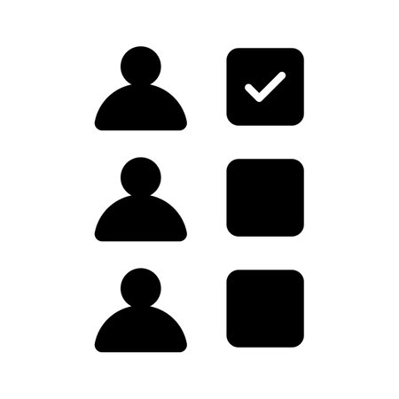 Get this amazing icon of vote stamp in modern styleのイラスト素材