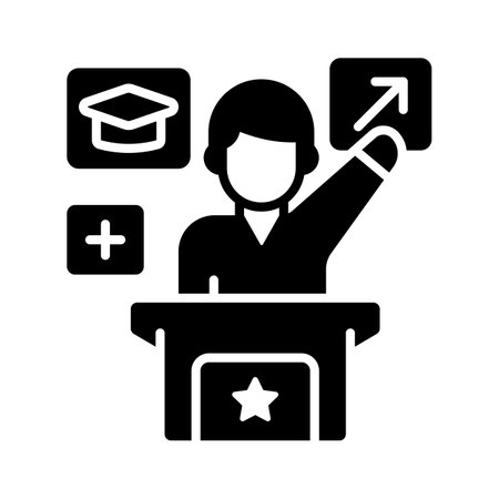 Election nominee, political competition vector designのイラスト素材