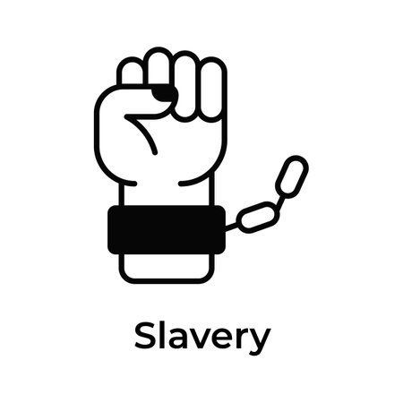 Grab this amazing icon of slavery, ready to use vectorのイラスト素材