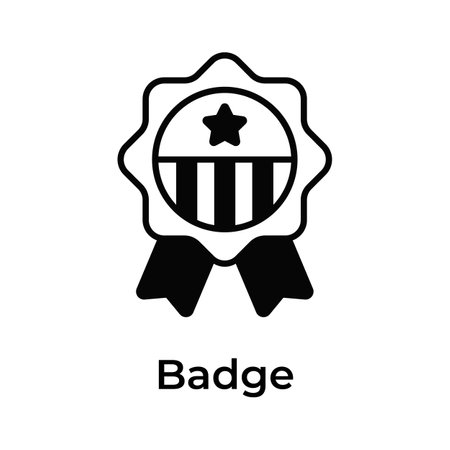 Get your hands on this beautiful icon of badge, patriot badge vector designのイラスト素材