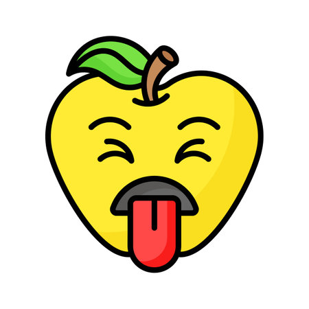 Disgusted emoji vector design, customizable unique vectorのイラスト素材