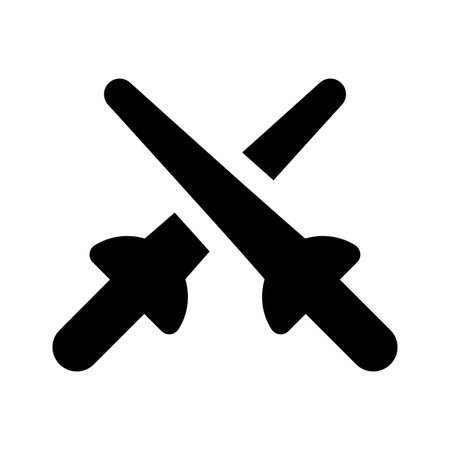 Fencing swords vector design, easy to use and download