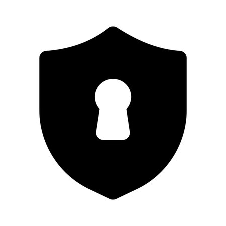 Modern icon of security, checkmark inside protection shieldのイラスト素材