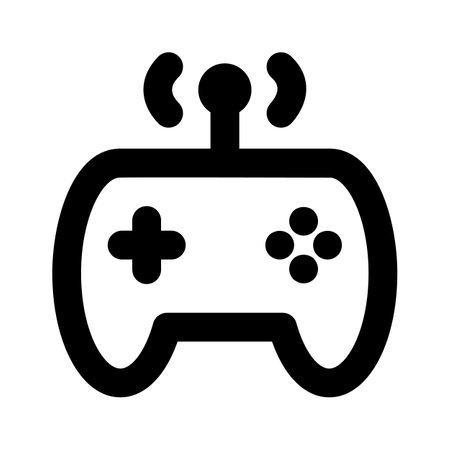 Trendy editable icon of gamepad in modern style