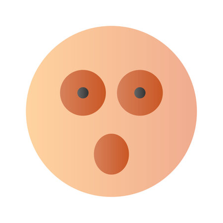 Oh My God expression emoji vector design, editable vectorのイラスト素材