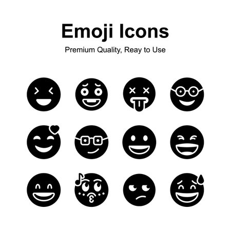 Get this amazing emoji icons set, ready to use and downloadのイラスト素材