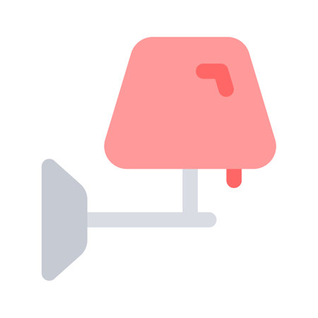 Well designed icon of Wall lamp, customizable vectorのイラスト素材