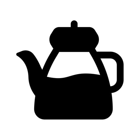 Antique teapot vector design of vintage teapot, premium iconのイラスト素材