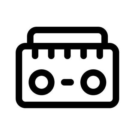 Creatively designed modern icon of radio, vector in trendy editable styleのイラスト素材