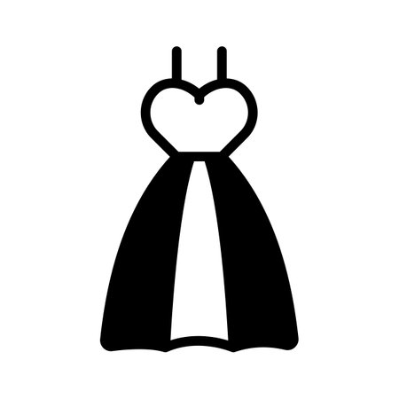 Check out this creative bridal dress vector design in modern styleのイラスト素材