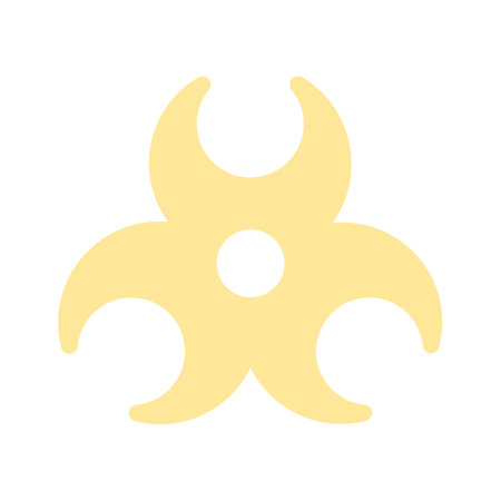 Trendy design of biohazard symbol, ready to use vectorのイラスト素材
