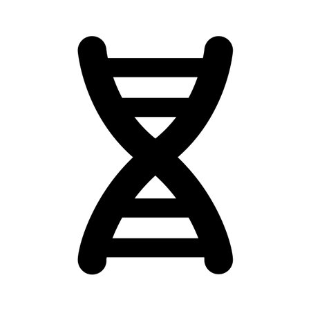Deoxyribonucleic acid vector trendy style, medical iconのイラスト素材
