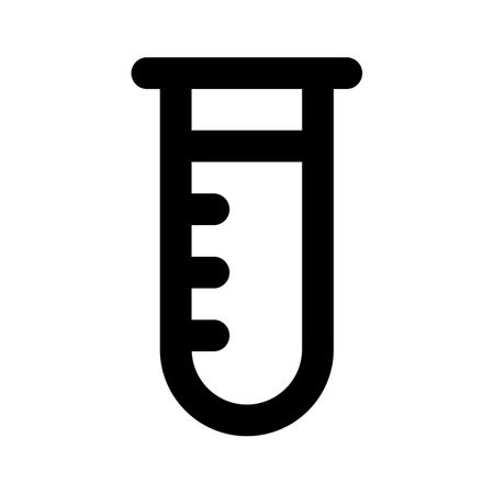 Test tube trendy editable vector icon,blood testのイラスト素材