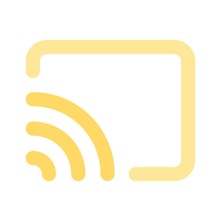 Icon of screencast in trendy style, ready to use icon